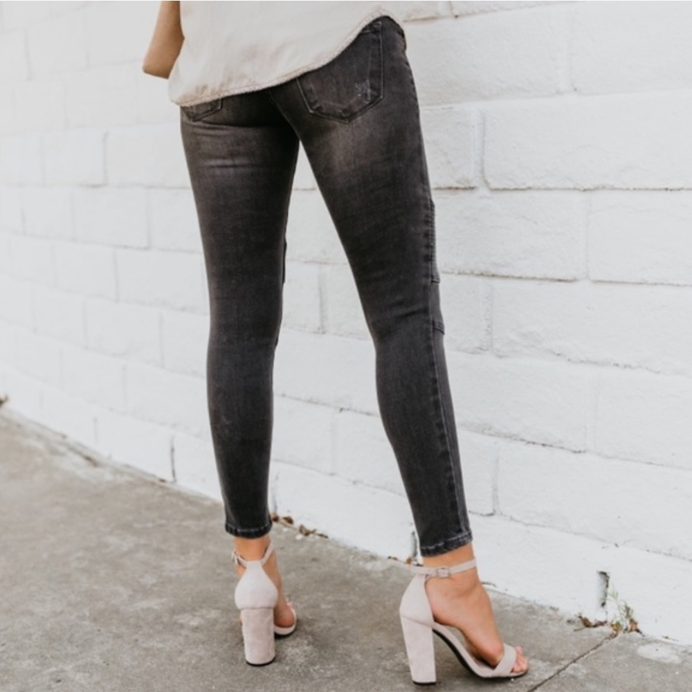 VICI KanCan piped Moto jeans - Picture 2 of 10
